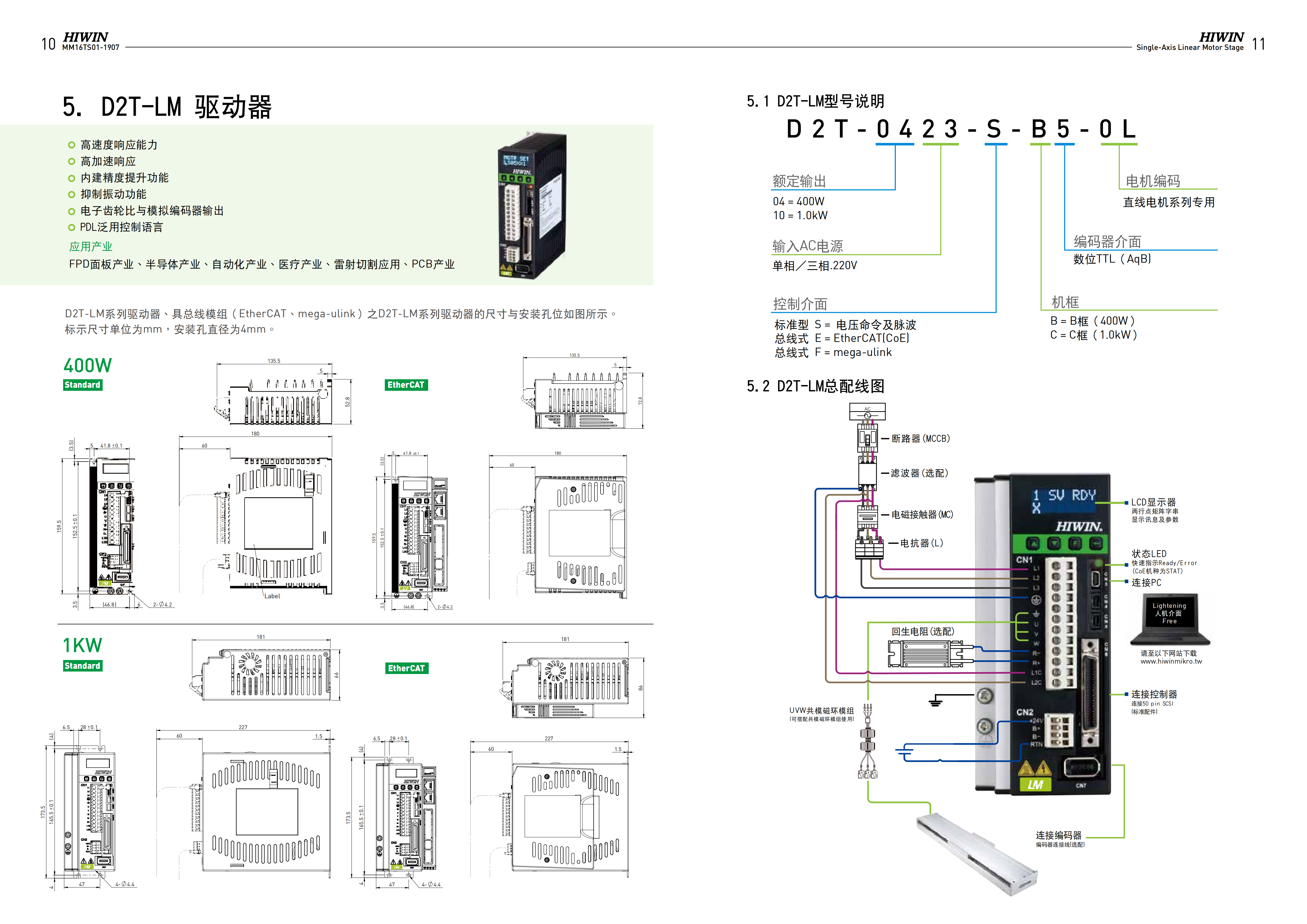 標(biāo)準(zhǔn)LMCB-HUB2上銀直線電機(jī)單軸定位平臺(tái)