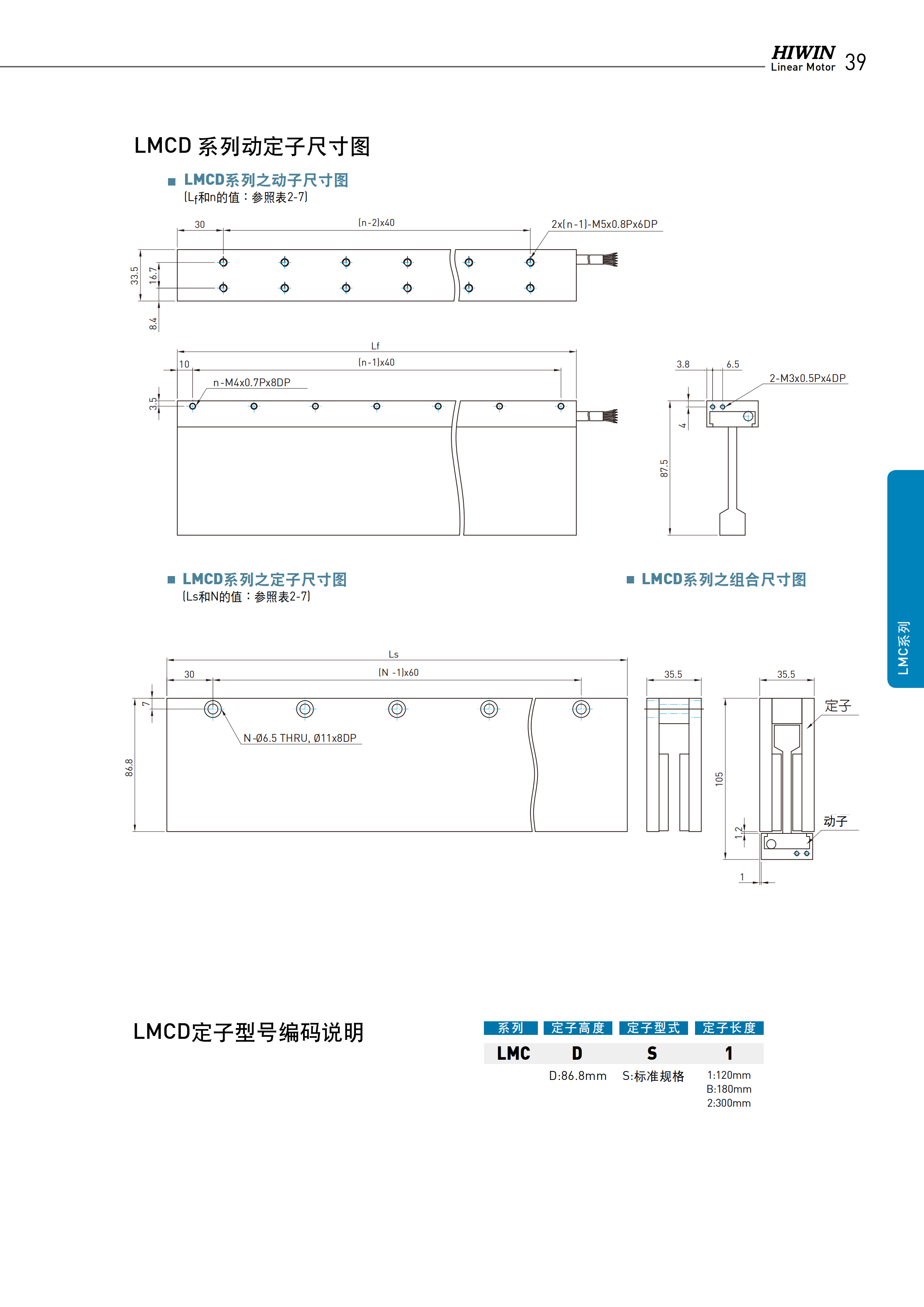 上銀無(wú)鐵心式直線電機(jī)LMC-EFE5